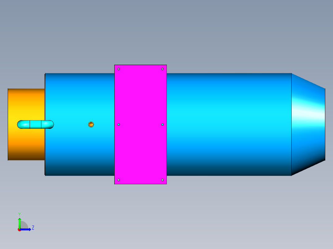 旋流除雾装置左视图