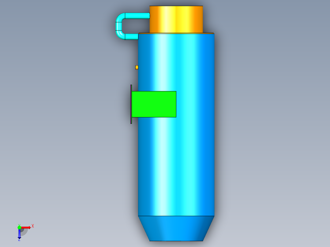 旋流除雾装置俯视图