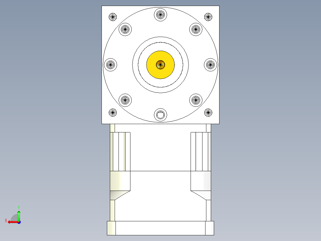换向器PW210双轴 PGH180-L1 42-180-215-M12后视图