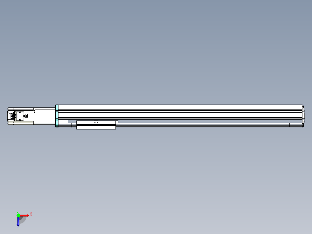 VF丝杆传动-一般环境VF14-Lxx-C-S600-BC-ZP40-C3俯视图