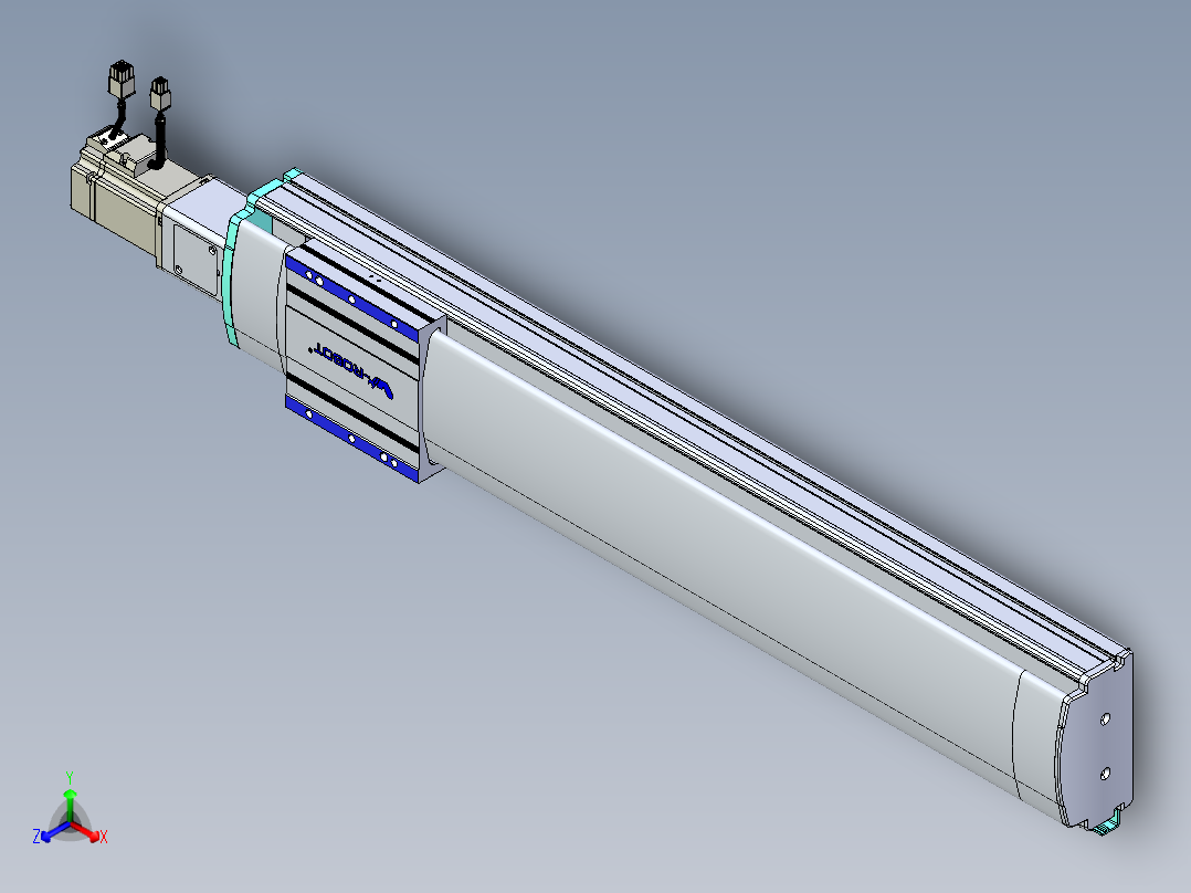 VF丝杆传动-一般环境VF14-Lxx-C-S600-BC-ZP40-C3正等轴测图