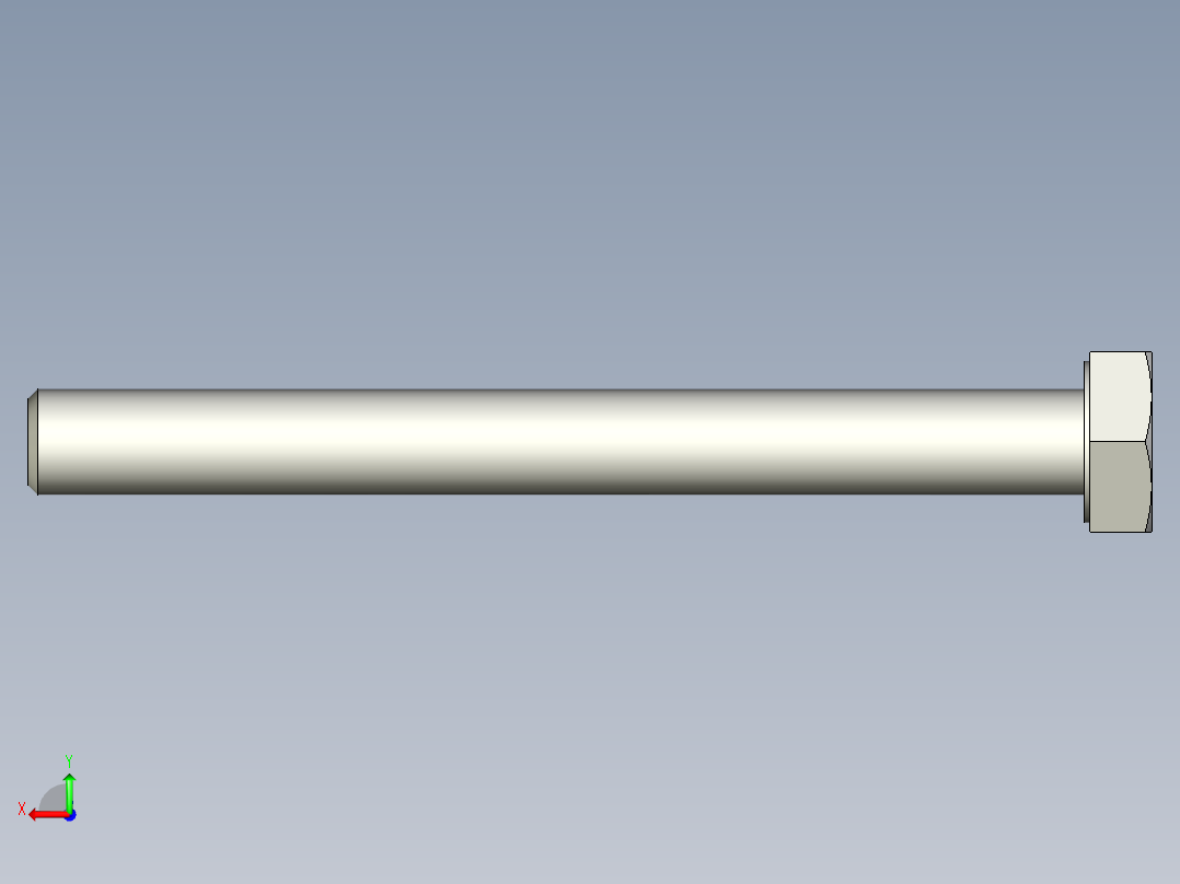 螺栓DIN 931 -大集合（第一部分-M3-M12）后视图