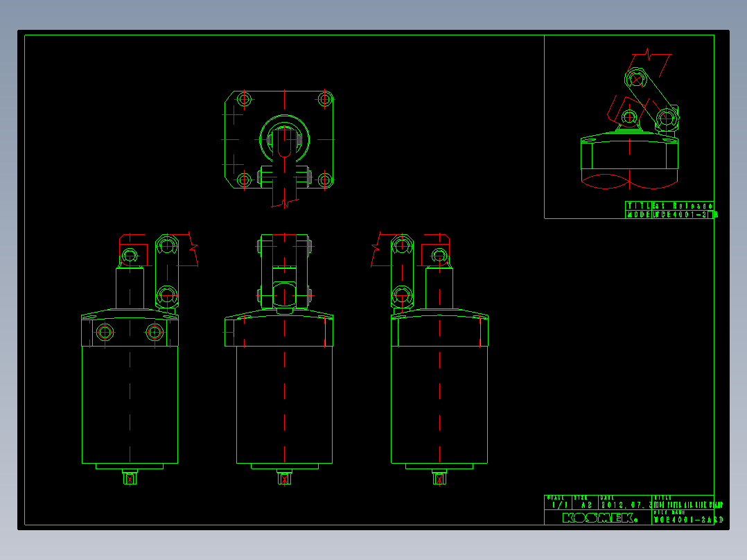 KOSMEKWCE4001-2ARD多系列多零件图纸模型多系列多零件图纸模型