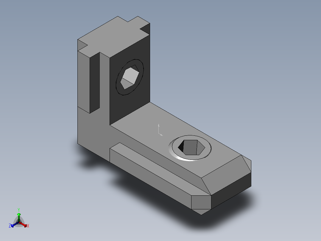 铝型材及其附件3.41.06A正等轴测图