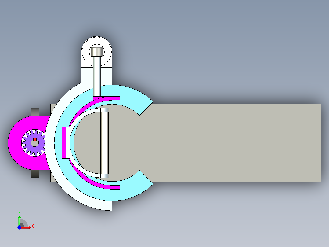 上肢康复机器人设计【三维PROE+动画仿真+8张CAD图纸+说明书】前视图