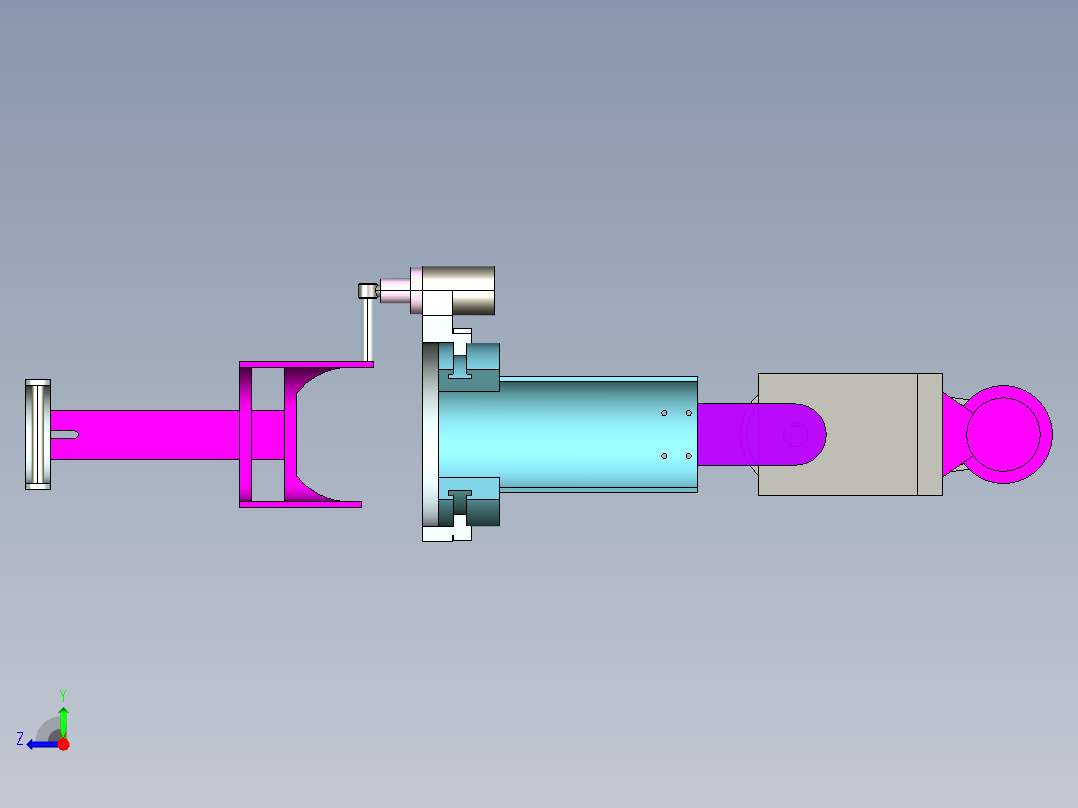 上肢康复机器人设计【三维PROE+动画仿真+8张CAD图纸+说明书】右视图