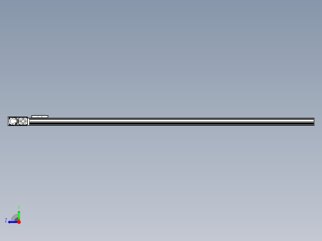 同步带全封闭直线模组TPA-HCB-105D-90-L1950-ML-Y-P20-N3右视图