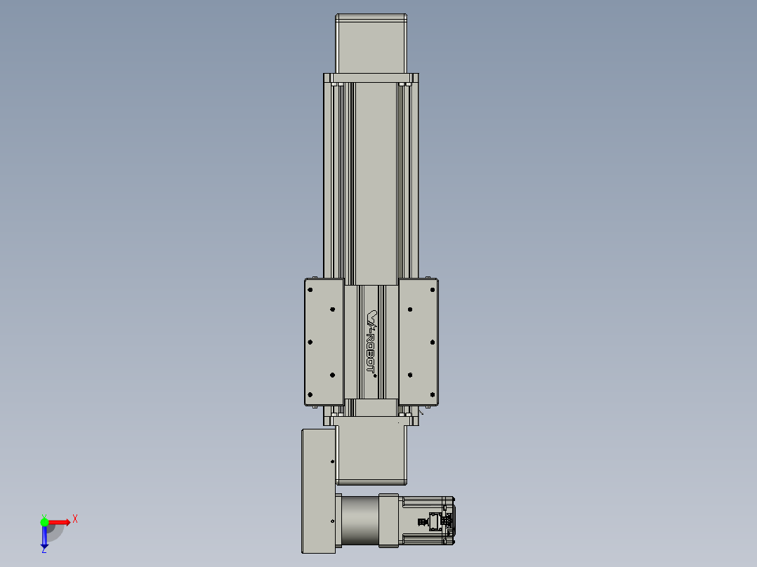威洛博直线电机模组EB16-L208-S300-BR-ZP75-MS3-5K俯视图