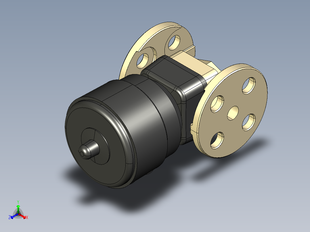 10DKOAMCP DA 气动隔膜阀双作用，固定法兰，钻孔ANSI B16.5条款150 FF PP-H正等轴测图