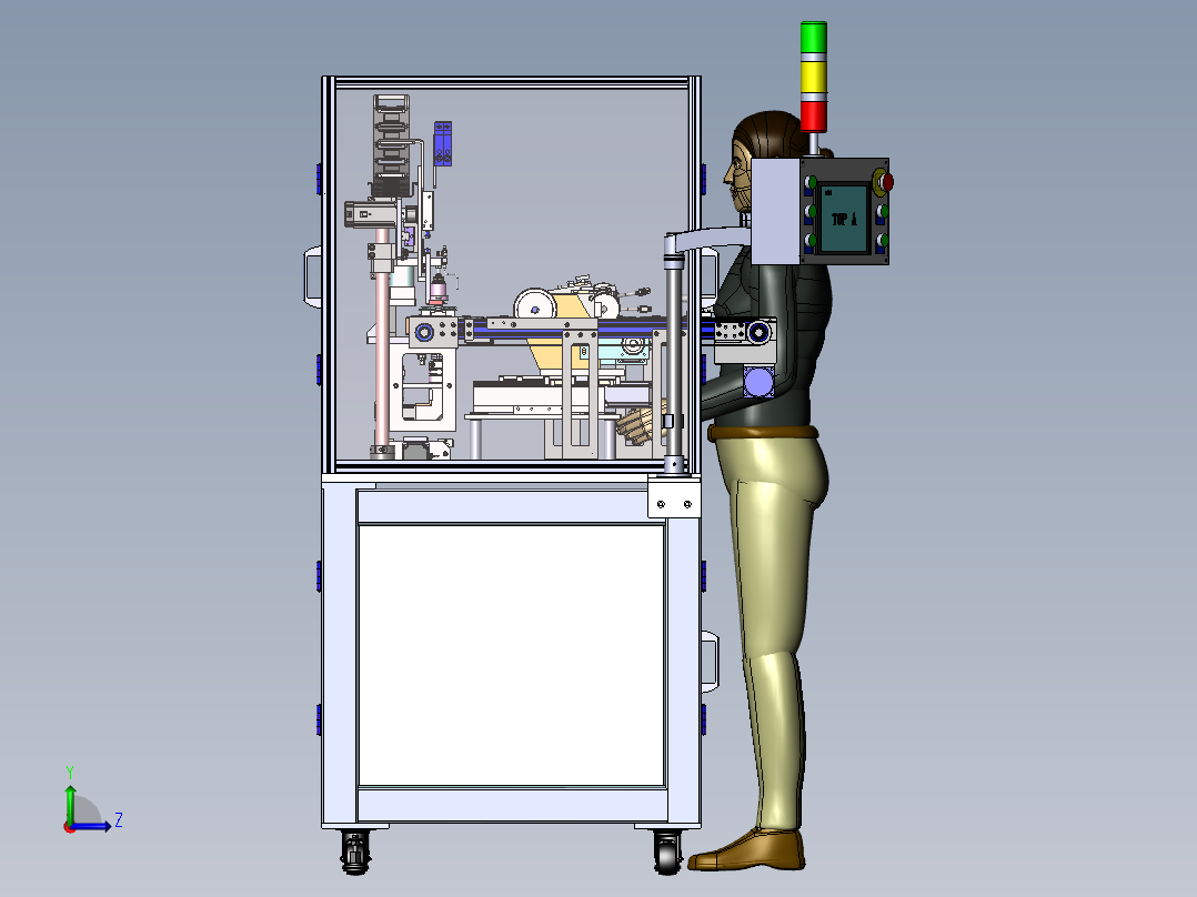 手机外壳抛光机左视图
