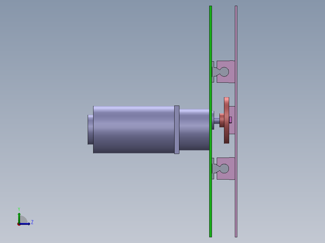 振动台 x_t三维+dwg二维图左视图