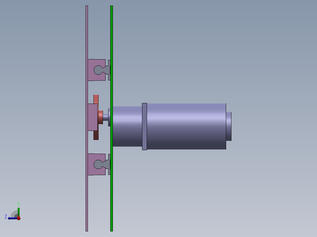 振动台 x_t三维+dwg二维图右视图