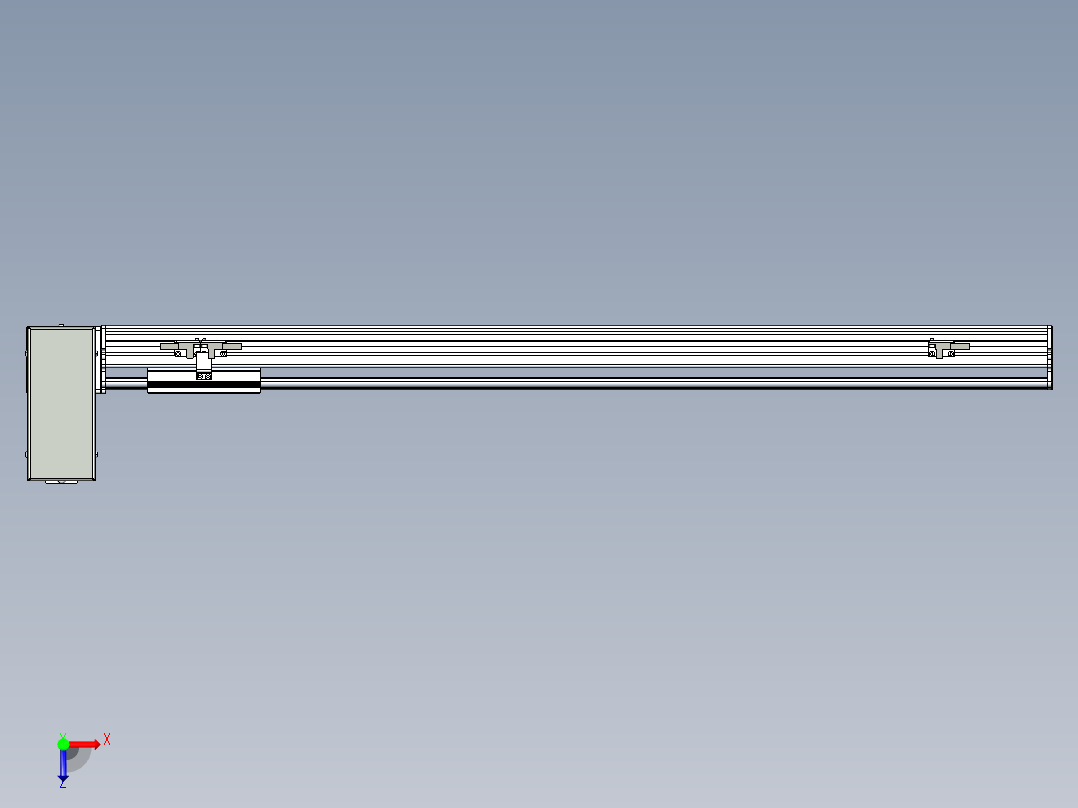 同步带滑台-半封闭B10H-L45-S700-RU-P40-D3俯视图