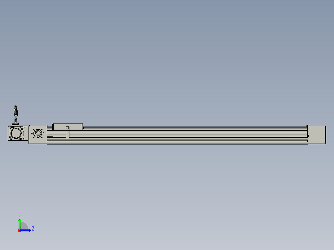 威洛博直线电机模组EB6-L70-S950-BR-P40-MS3左视图