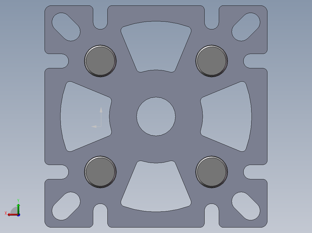 铝型材及其附件5.32.50.100100.M20后视图