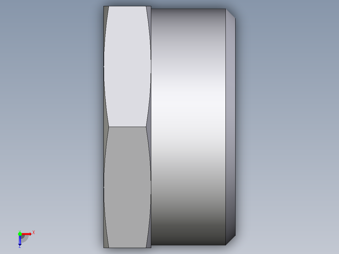 卡套式工业通用硬管接头EO_Blanking_plug_for_tube_ends_ROV35L71X俯视图