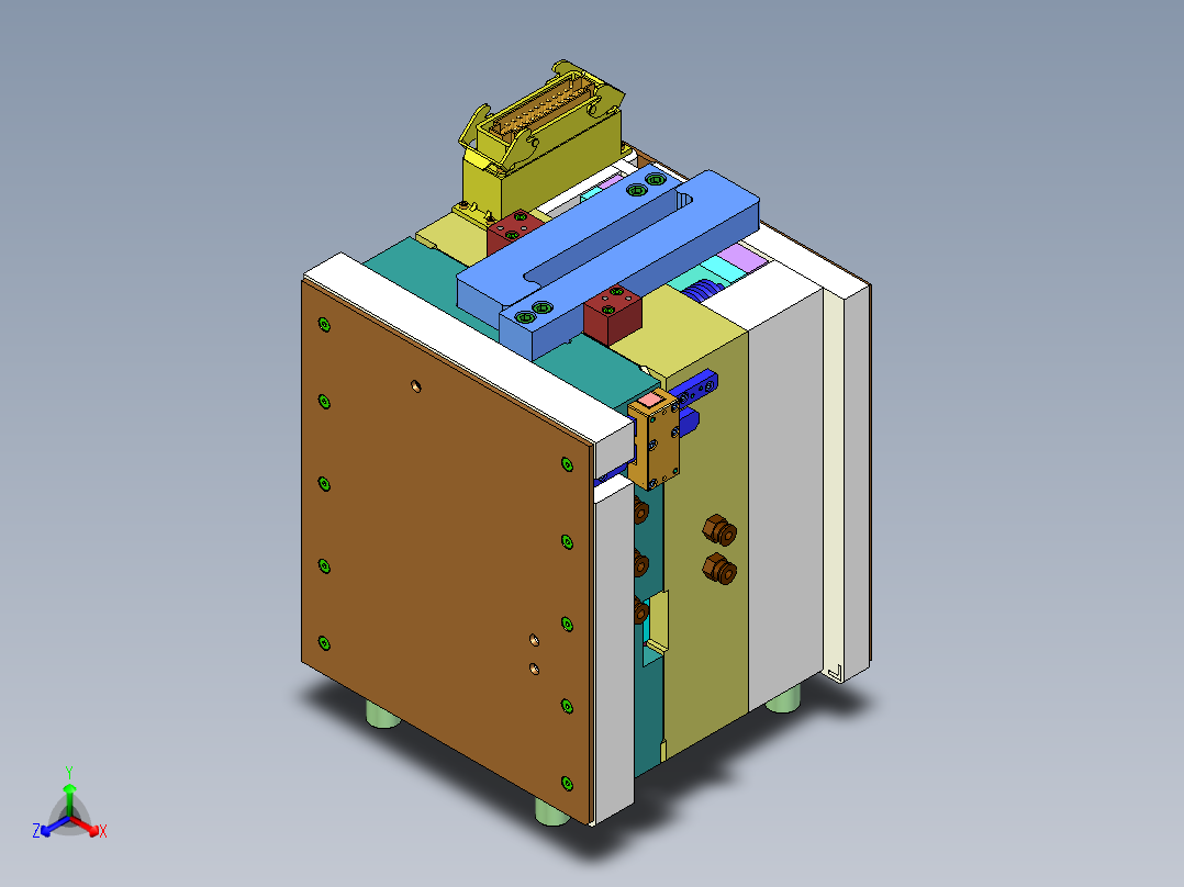 倒装模正等轴测图