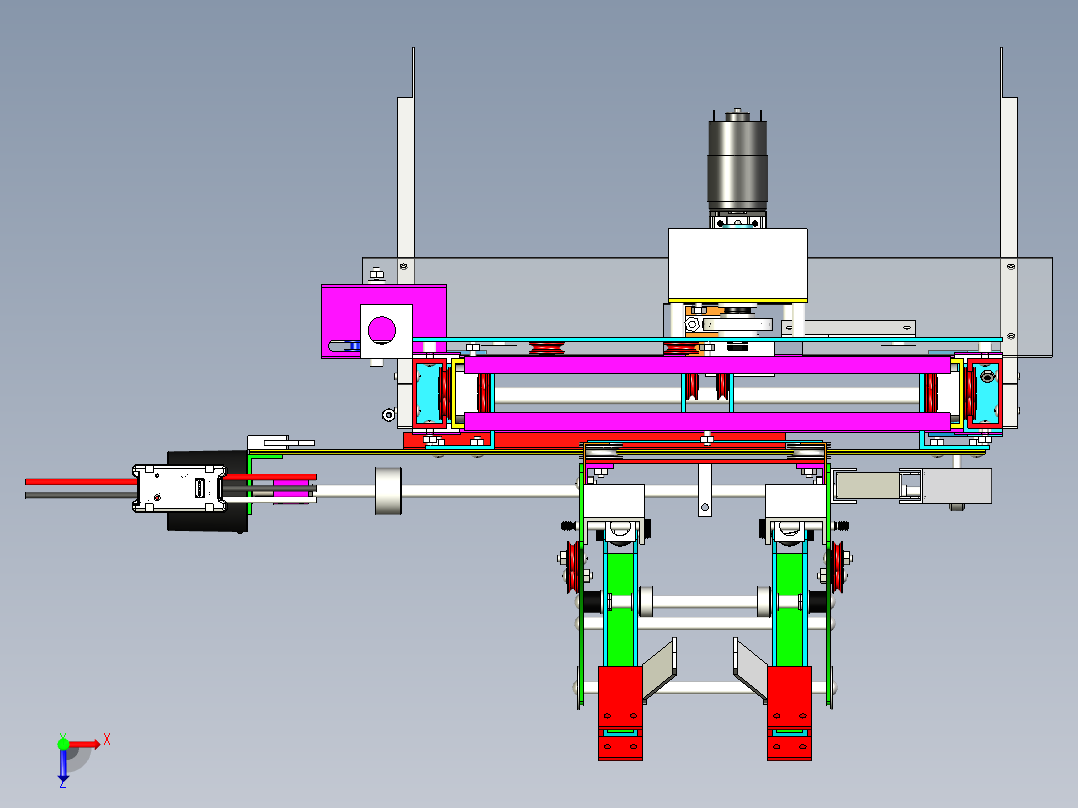 2019-lift提升机构俯视图