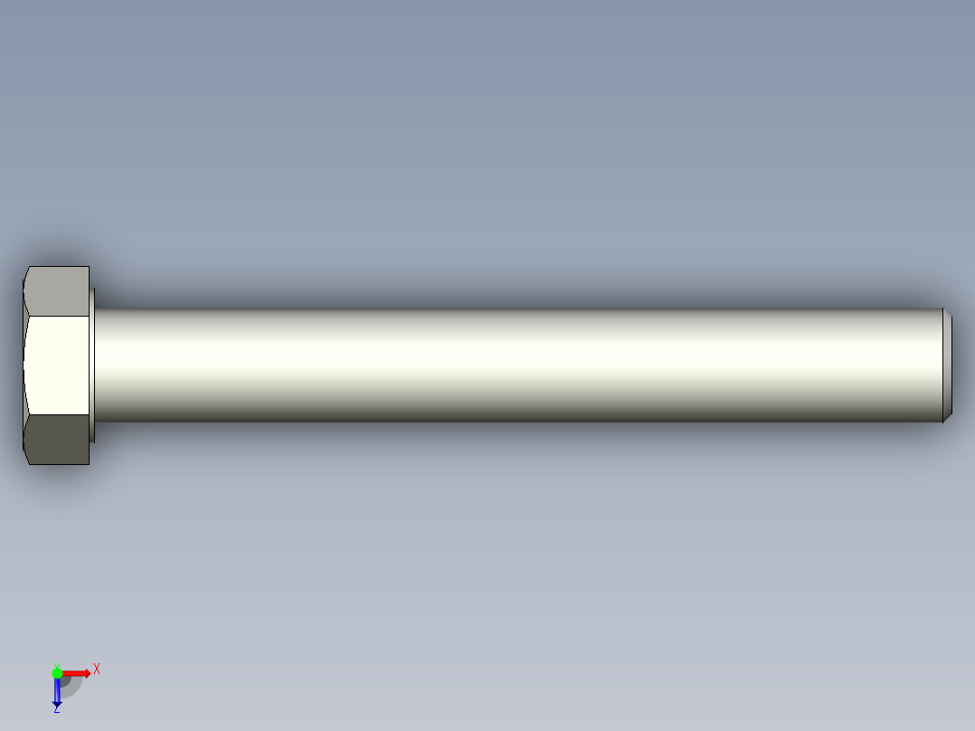 螺钉-DIN_931-M24x3x180_36.stp俯视图