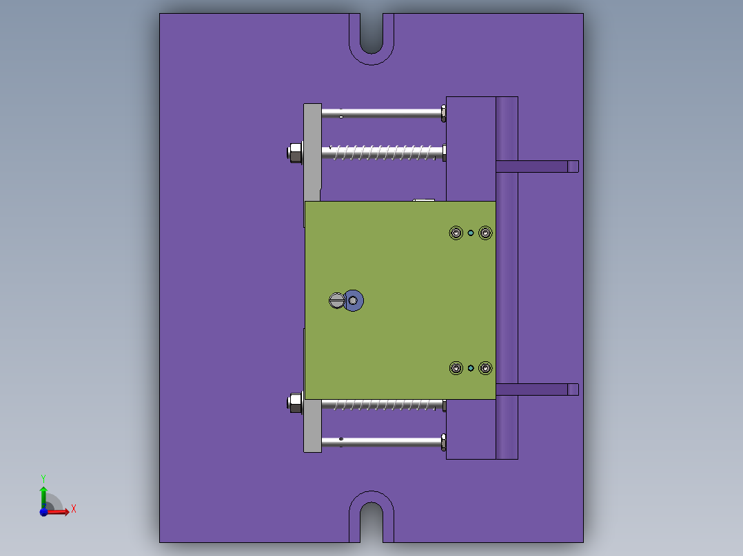 左支座加工工艺及钻M8孔夹具设计【含三维】前视图