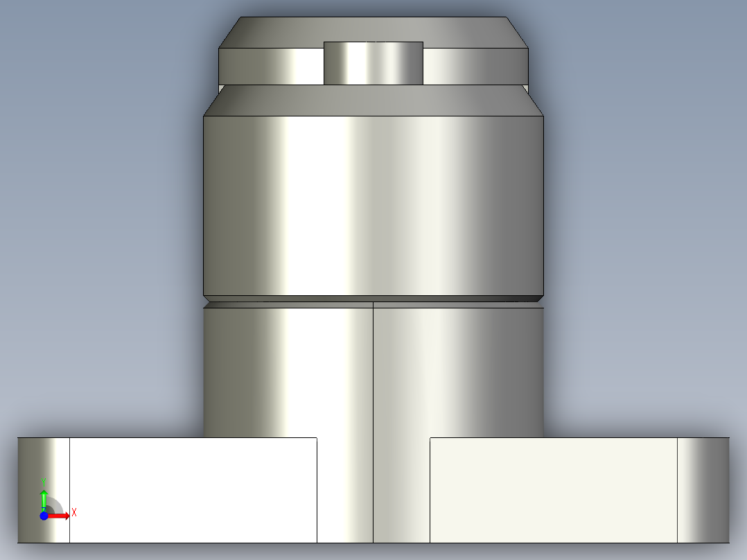 凸緣張力器(自動張力型)FLT-A-3D多系列多零件图纸模型前视图