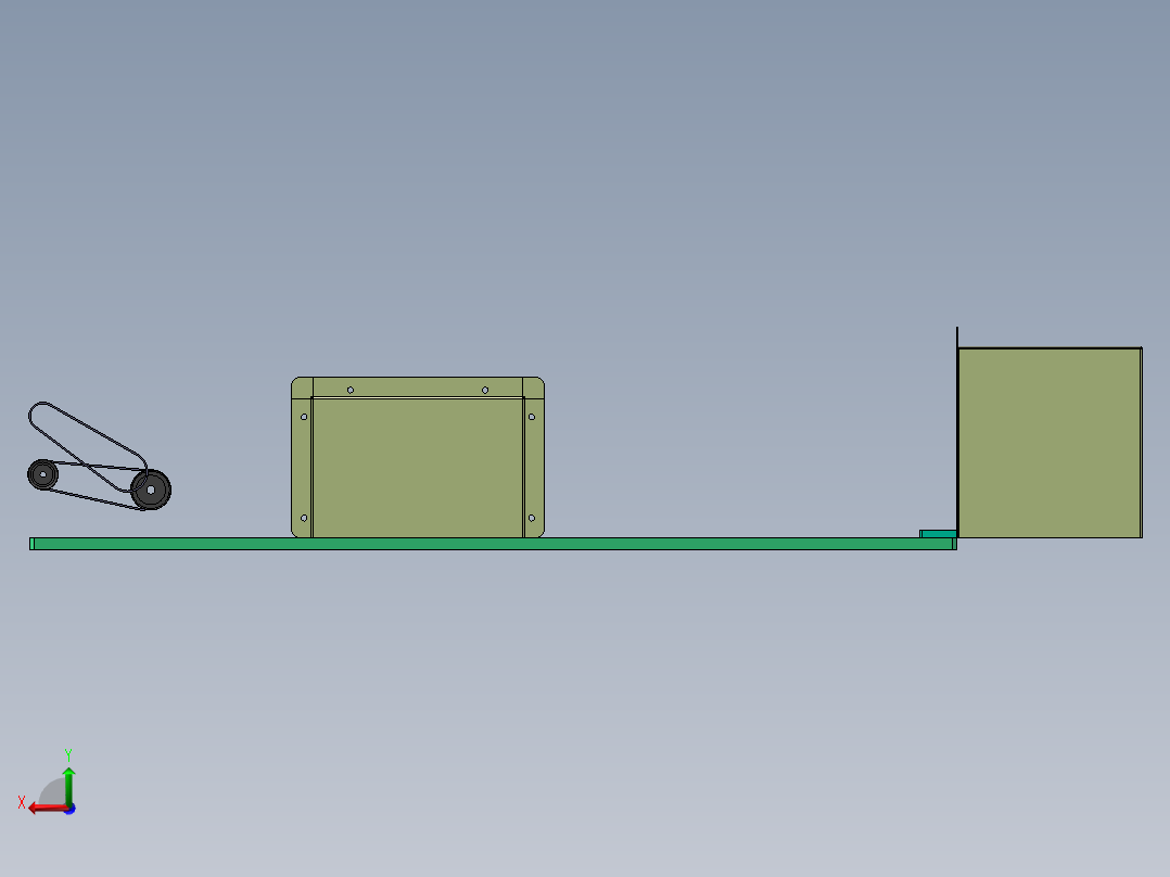 颗粒分料机组装自动机后视图