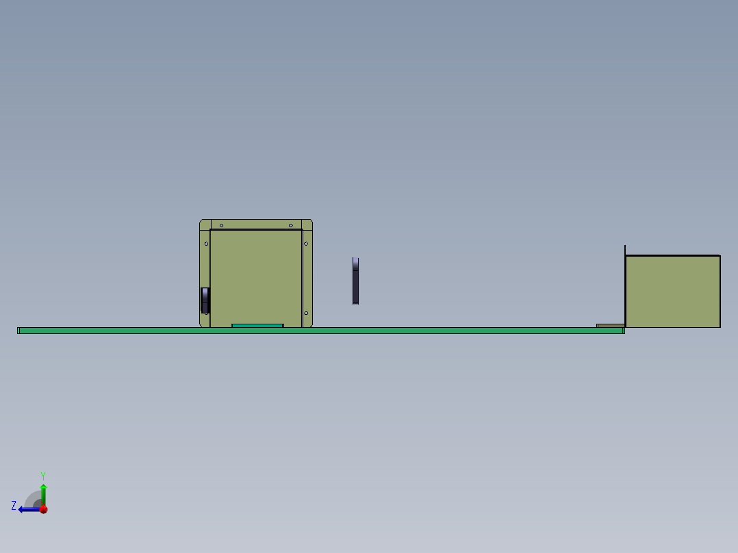 颗粒分料机组装自动机右视图