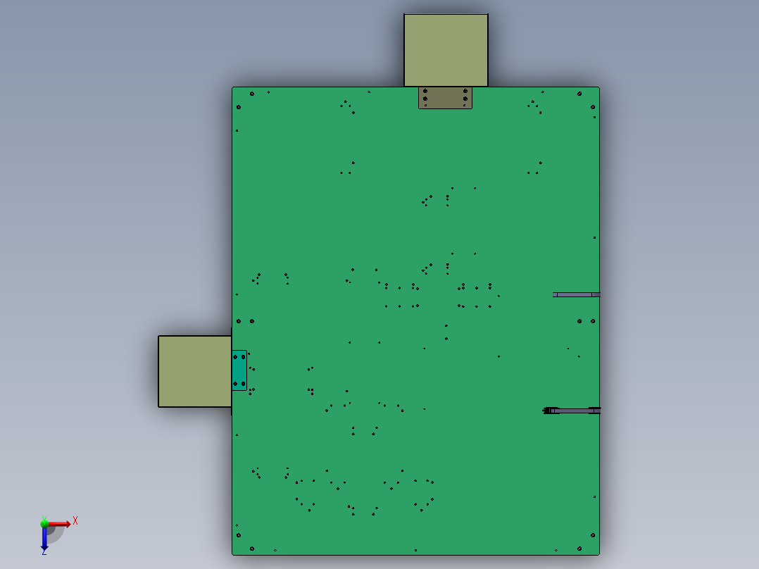 颗粒分料机组装自动机俯视图