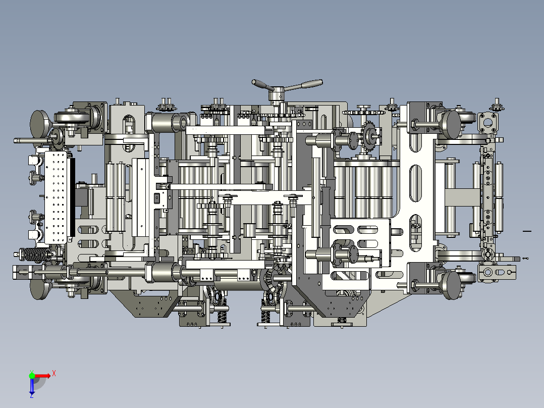 动力能源发电机俯视图