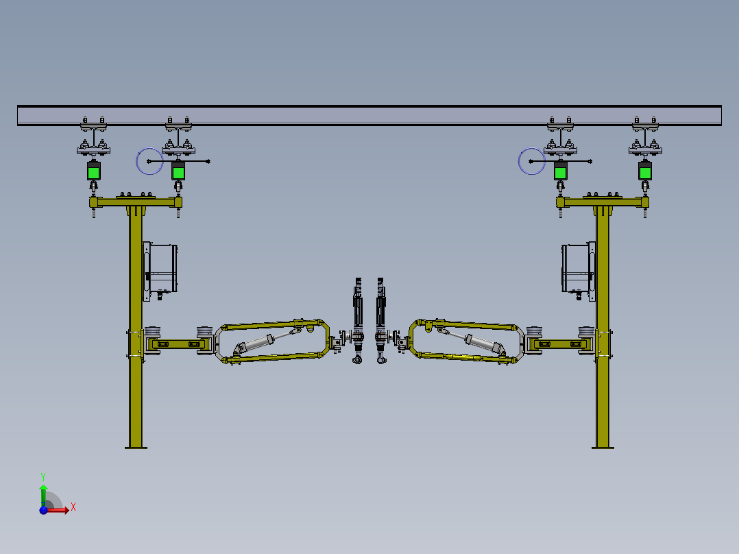 汽车行业，拧螺丝反作用力臂sw17可编辑前视图