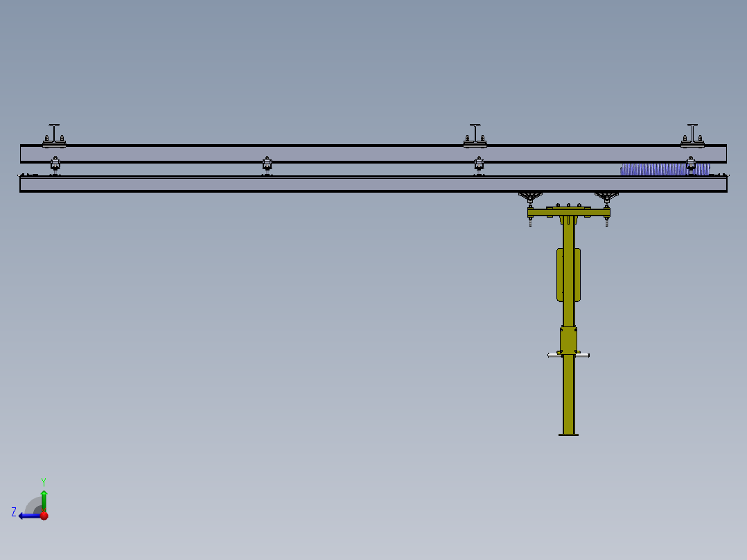 汽车行业，拧螺丝反作用力臂sw17可编辑右视图