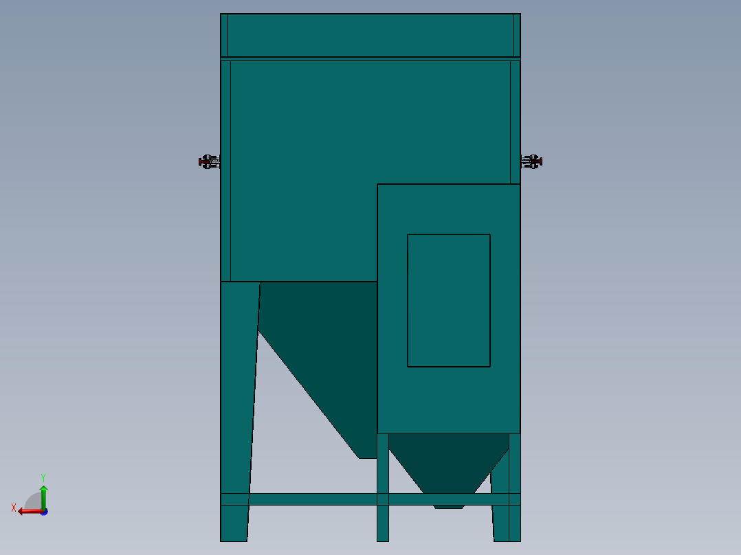 9060B手动喷砂机sw14可编辑后视图