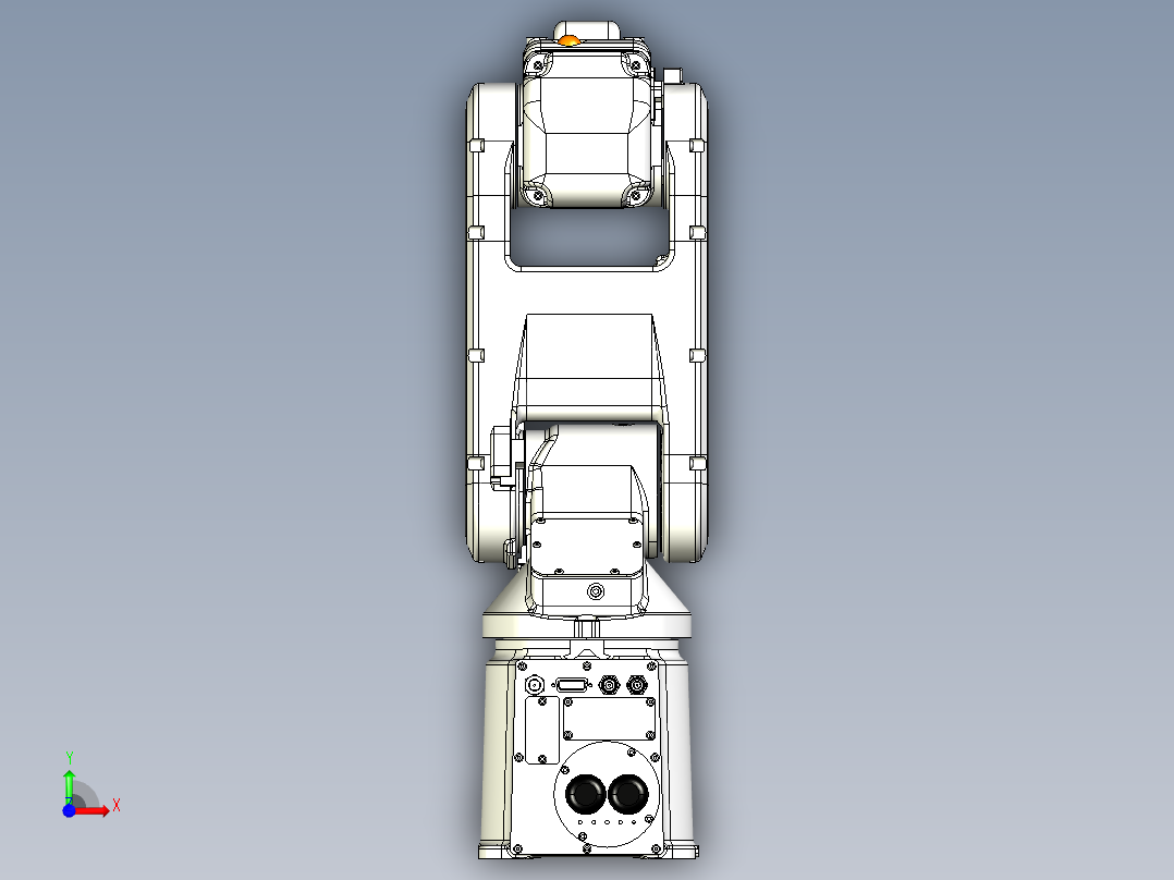 M78-小六轴机器人机械手 机械设计参考资料 3D模型三维模型前视图