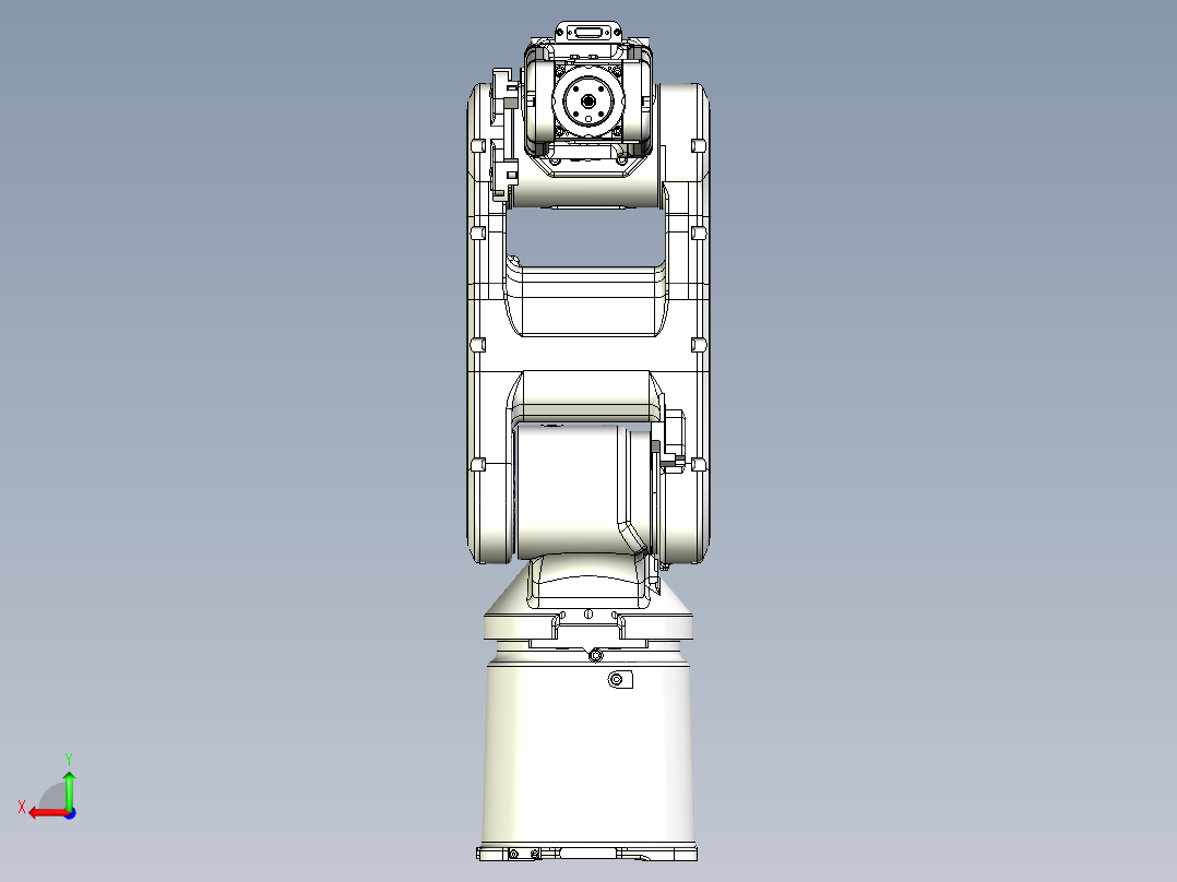 M78-小六轴机器人机械手 机械设计参考资料 3D模型三维模型后视图