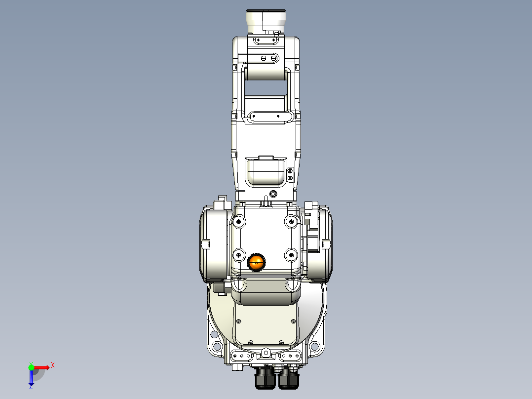 M78-小六轴机器人机械手 机械设计参考资料 3D模型三维模型俯视图