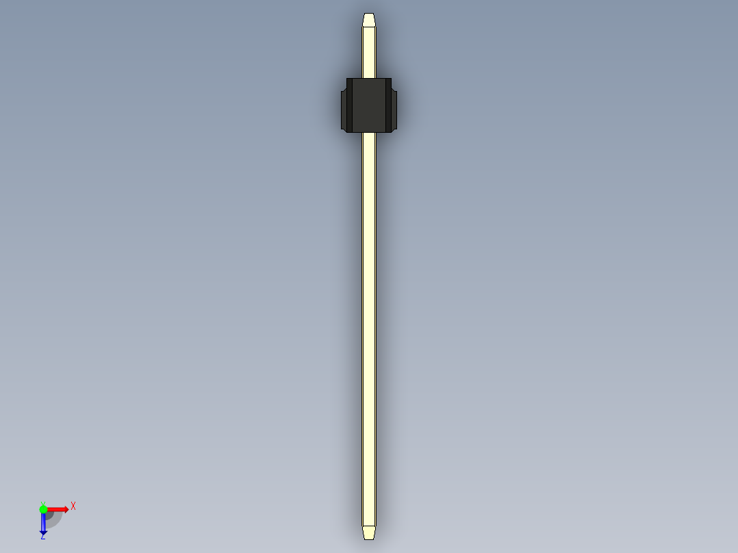 彩色公头100mil（2.54mm）系列-DS1021_black_2x01p_100mil_Type19_rev1.0俯视图