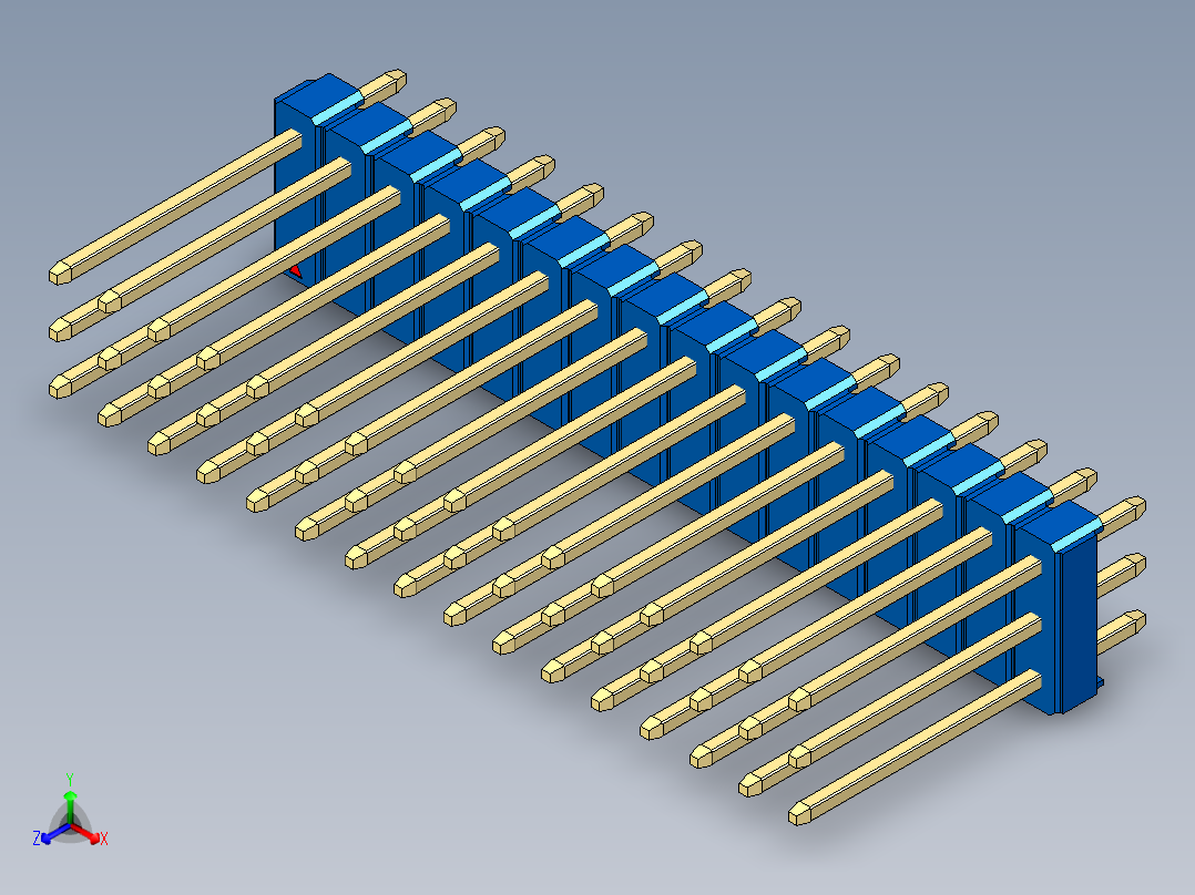 彩色公头100mil（2.54mm）系列-DS1021_blue_3x16p_100mil_Type5_rev1.0