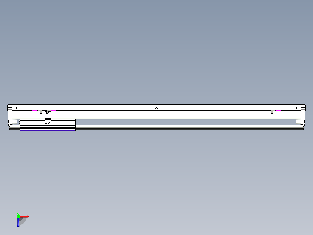 威洛博VL系列3d模型模组VL14S2Y-S700俯视图