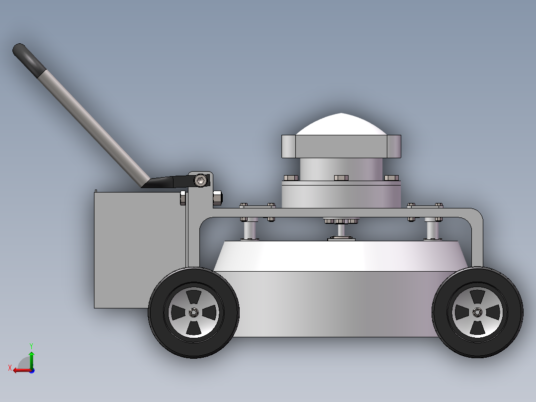 手推式草坪修剪机设计三维模型+90+24.4.24+003后视图