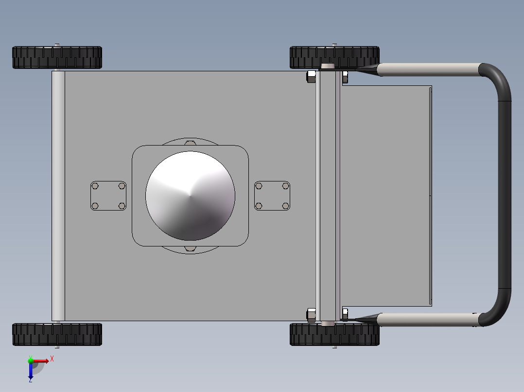 手推式草坪修剪机设计三维模型+90+24.4.24+003俯视图