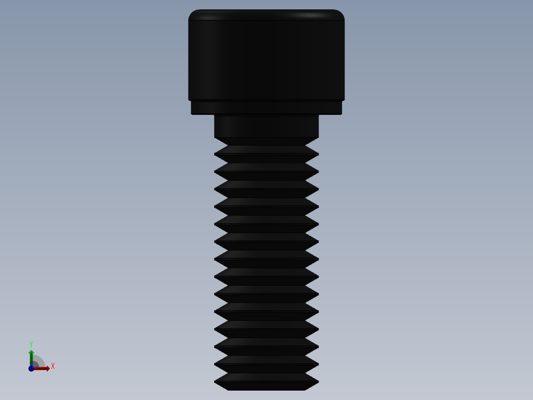 紧固件-0.3750 Socked Head前视图