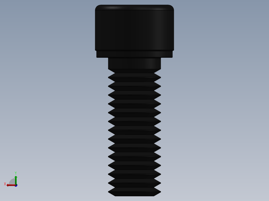 紧固件-0.3750 Socked Head后视图