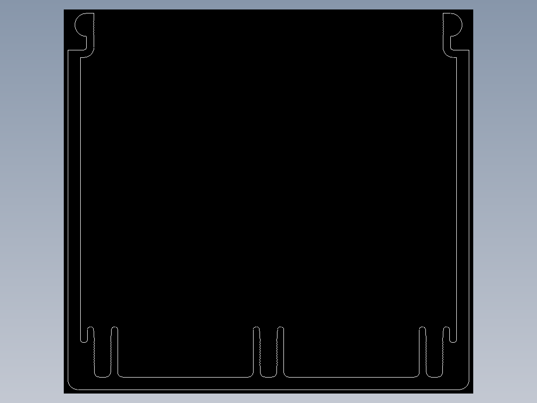 型材-KJN CABLE CONDUIT 80X80 KJN511030.DXF