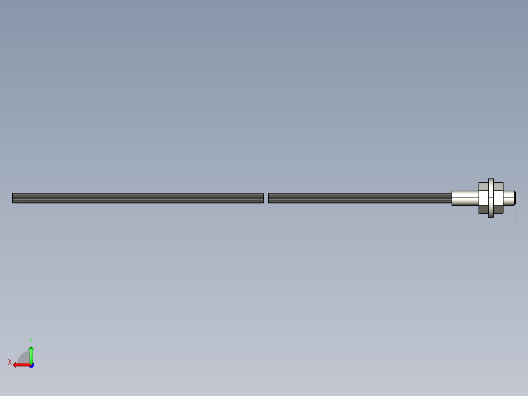 基恩士FU-69U_kc图纸模型后视图