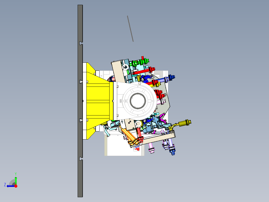 汽车副车架-液压夹具右视图