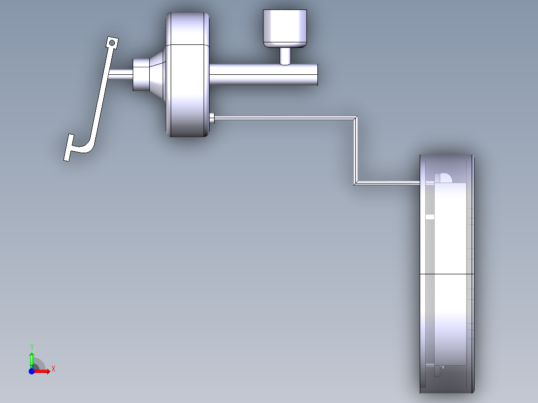 鼓式制动器制动系统CATIA三维=451553=100前视图