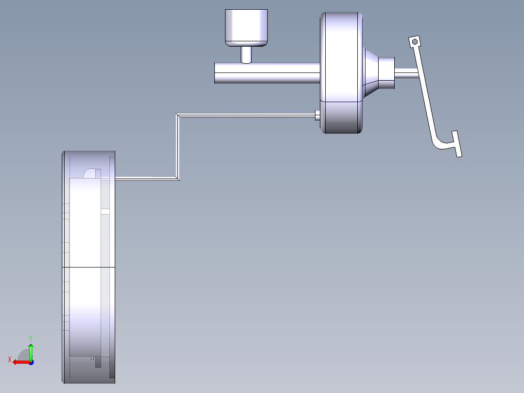 鼓式制动器制动系统CATIA三维=451553=100后视图