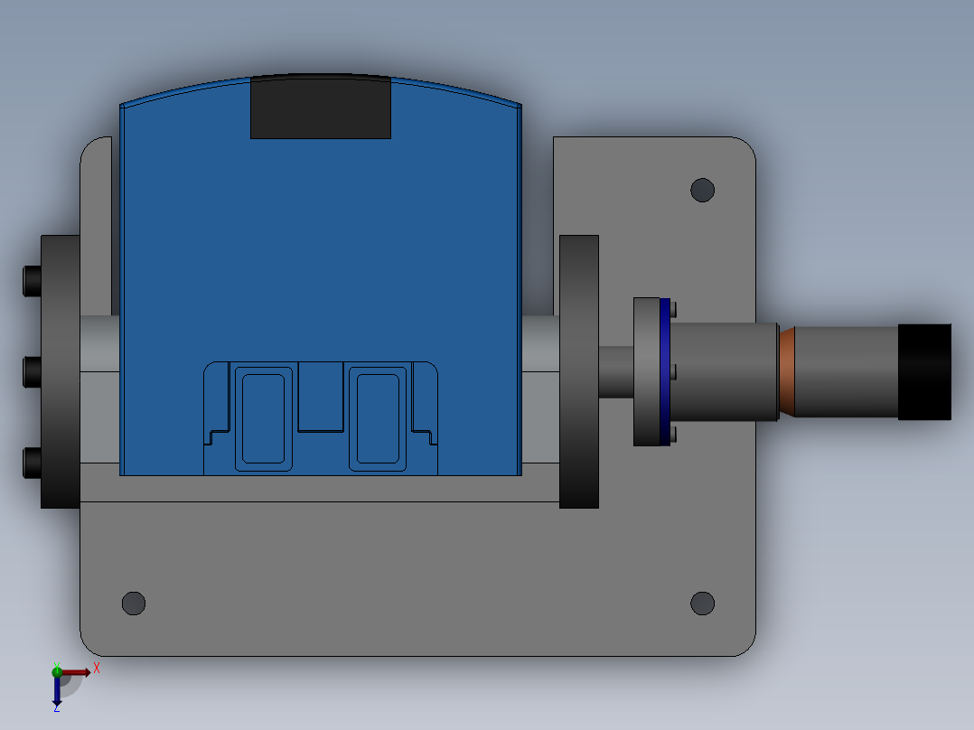 遥测激光器设计俯视图