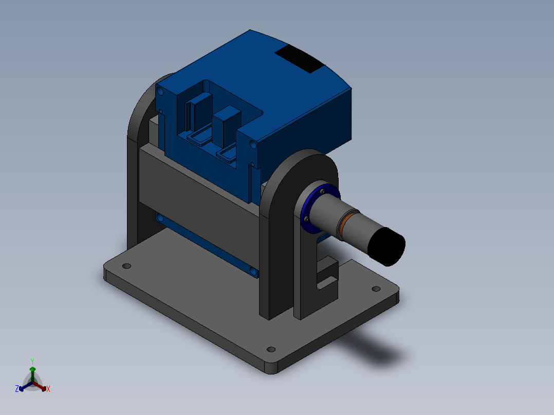 遥测激光器设计正等轴测图