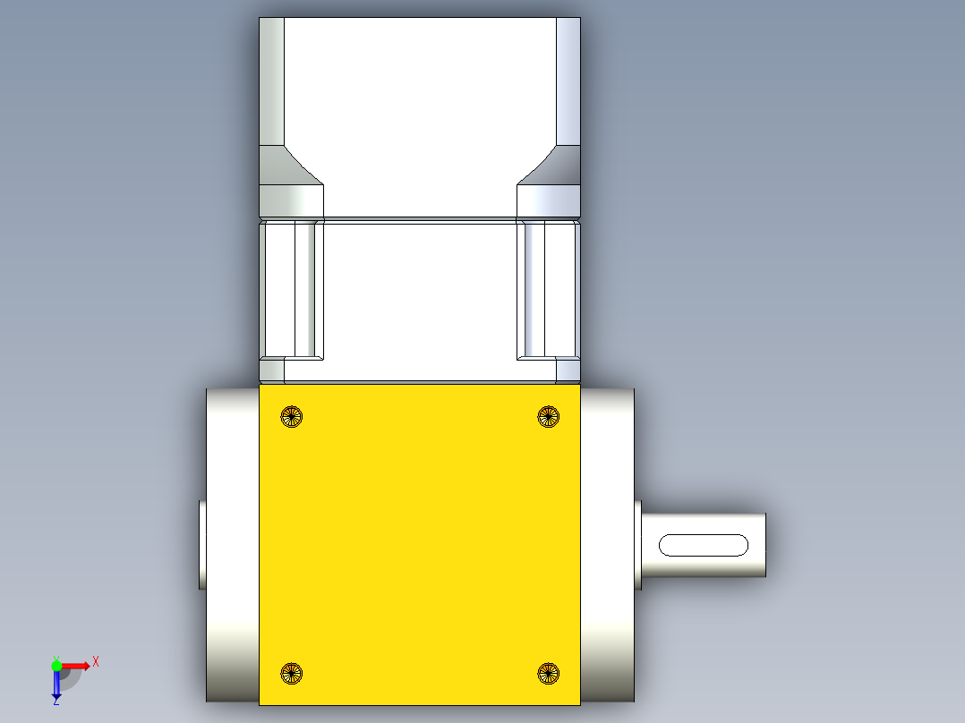 换向器PW90单轴 PGH90-L1 19-80-100-M6.stp俯视图